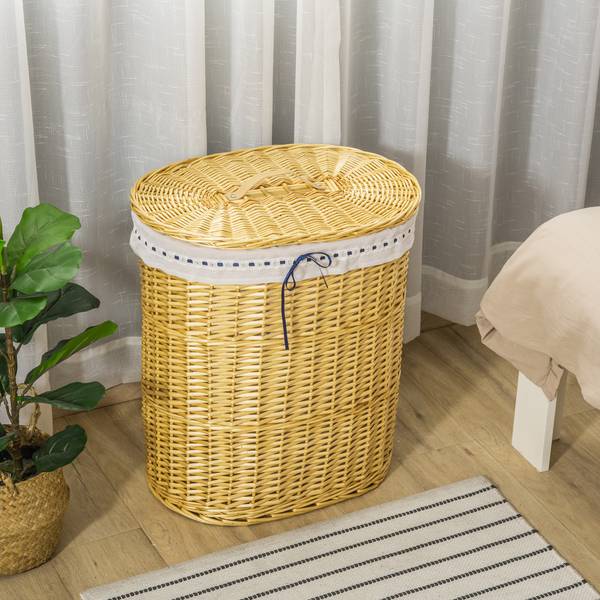 Wäschekörbe 850-145ND Braun - Holzwerkstoff - 38 x 57 x 51 cm