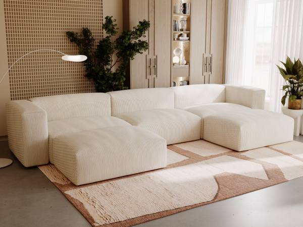 Ecksofa LANDI U Beige