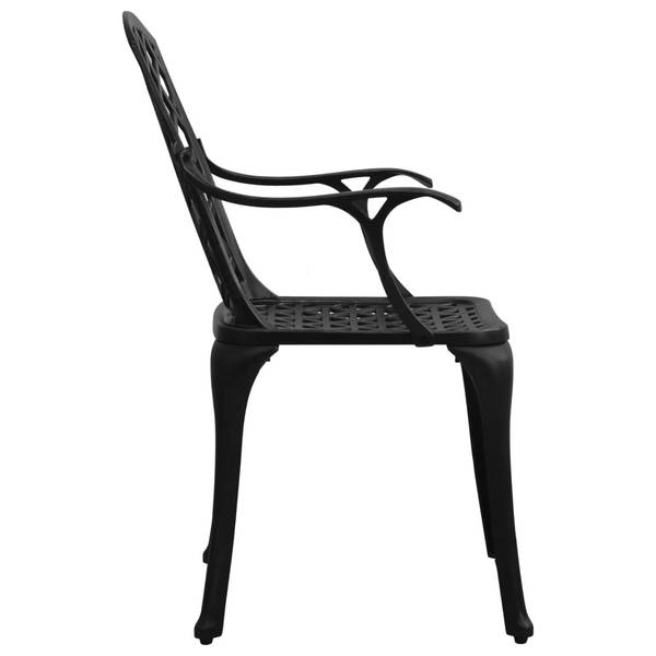 Bistroset 3011685-2 (5-teilig) Schwarz - Aluminium - 90 x 73 x 90 cm