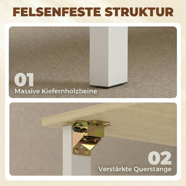 Opvouwbare eettafel 83A-501V90WT wit - plaatmateriaal op houtbasis - 85 x 73 x 169 cm