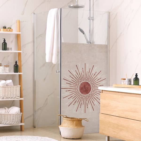 Dusch‑Sichtschutz Boho Sonne 90 x 120 cm