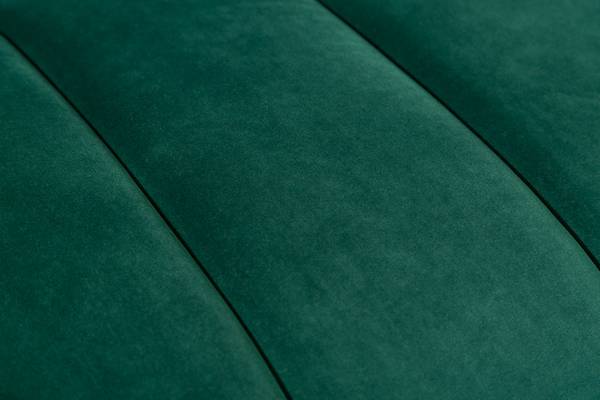 3er Sofa NOBLESSE Gold - Grün - Polyester - Samt - 225 x 80 x 90 cm
