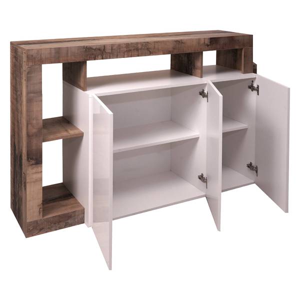 Kommode Americano Weiß - Holzwerkstoff - 146 x 93 x 42 cm