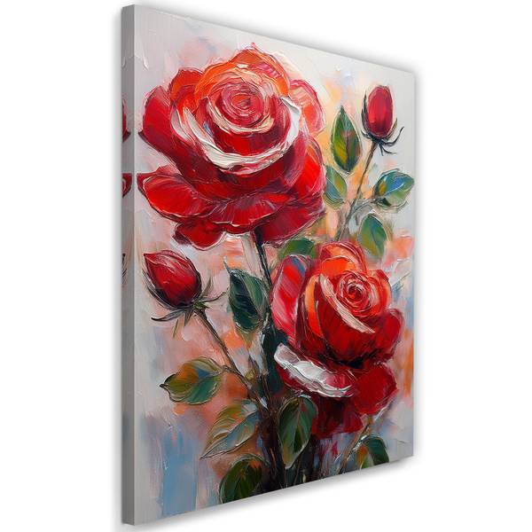 Wandbild gemalte rosen kaufen