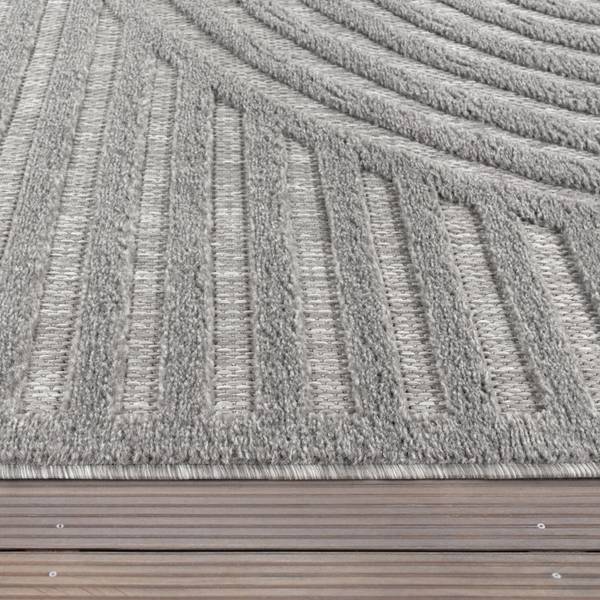 OUTDOORTEPPICH 120/120 cm Livorno 674 Grau