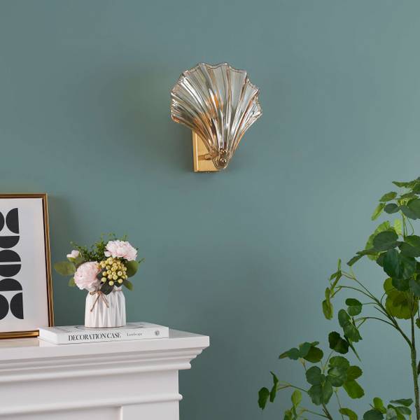 Wandleuchte Amanda Gold - Metall - 19 x 21 x 21 cm