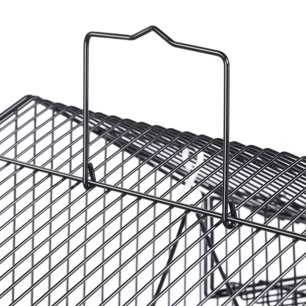 Vogelkäfig mit Spielzeuge Schwarz Schwarz - Metall - 36 x 99 x 46 cm