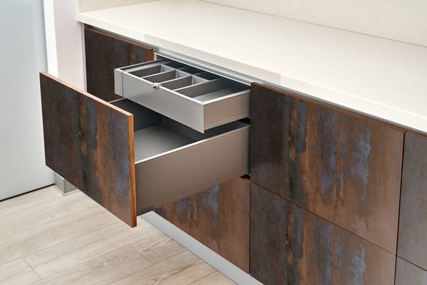 Möbelfurniere Metallerosion Braun - Kunststoff - 100 x 50 x 1 cm