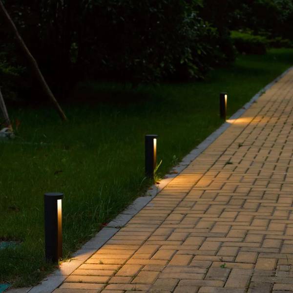 Borne extérieur COMBO Noir - Aluminium - 9 x 25 x 9 cm