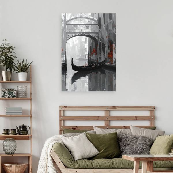 Wandbild Stadt 80 x 120 cm