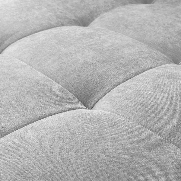 Hoekbank CLOUD grijs - polyester - 277 x 83 x 143 cm