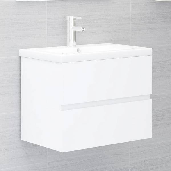 Badezimmermöbel-Set 3007834 (3-teilig) Weiß - Holzwerkstoff - 60 x 45 x 38 cm
