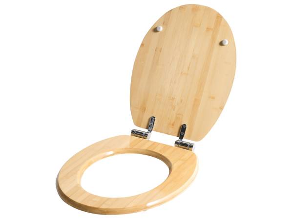 WC-Sitz CUAREIM Braun - Bambus - 38 x 42 x 45 cm