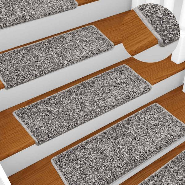 Tapis d'escalier 3006361-3 (lot de 20) Gris - Polypropylène - 21 x 4 x 65 cm