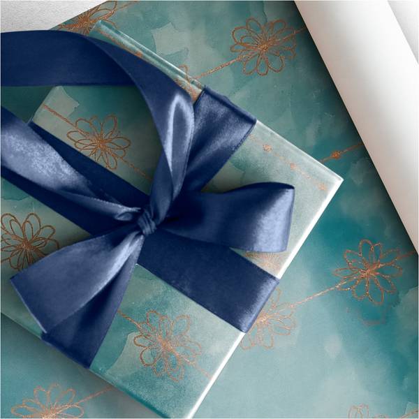 Geschenkpapier PAPERHIT Blau - Papier - 57 x 57 x 2500 cm