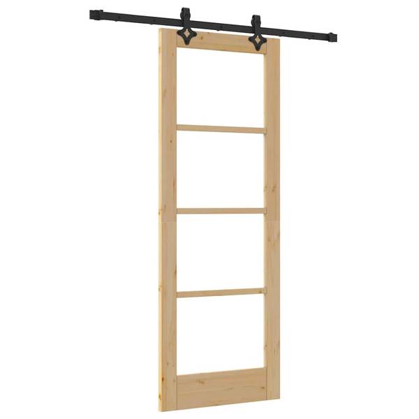 Schiebetür 3045044-1 Schwarz - Holz - 73 x 198 cm