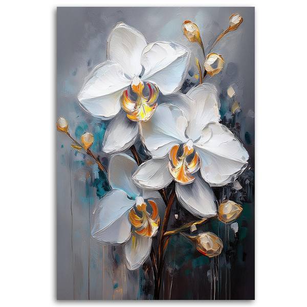 Canvas schilderij Bloemen 30 x 45 cm