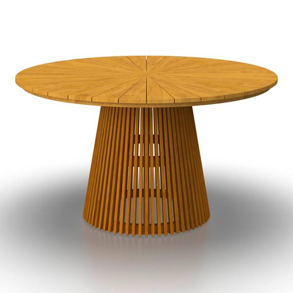 Gartentisch SANJA Braun - Massivholz - 140 x 76 x 140 cm