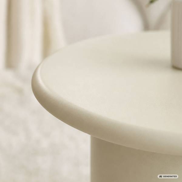 Runder Couchtisch MONO 5620 Beige - Holzwerkstoff - 30 x 40 x 30 cm
