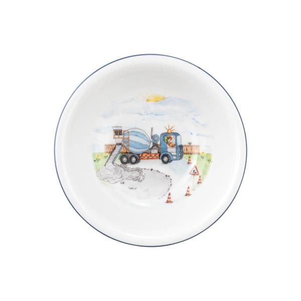 Kindergeschirr Set Baustelle 3-teilig Pinie - 22 x 21 x 22 cm