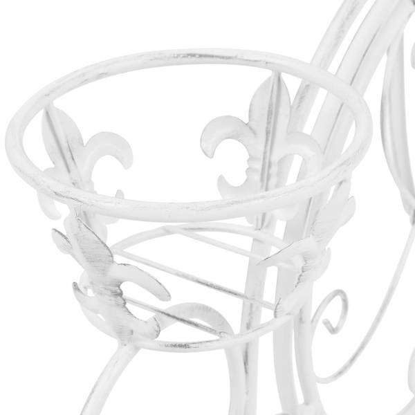Blumentreppe 245931 Weiß - Metall - 26 x 50 x 77 cm