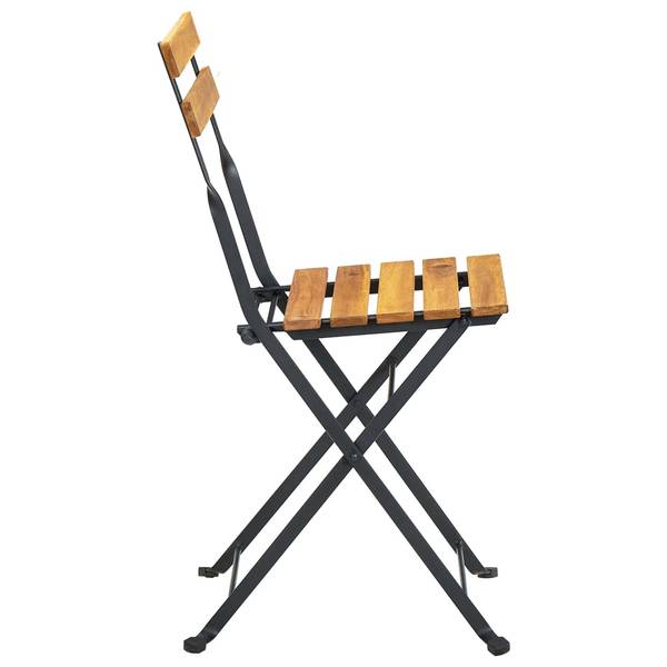 Bistrostuhl 3006379-3 (6er Set) Schwarz - Akazie - 40 x 79 x 39 cm