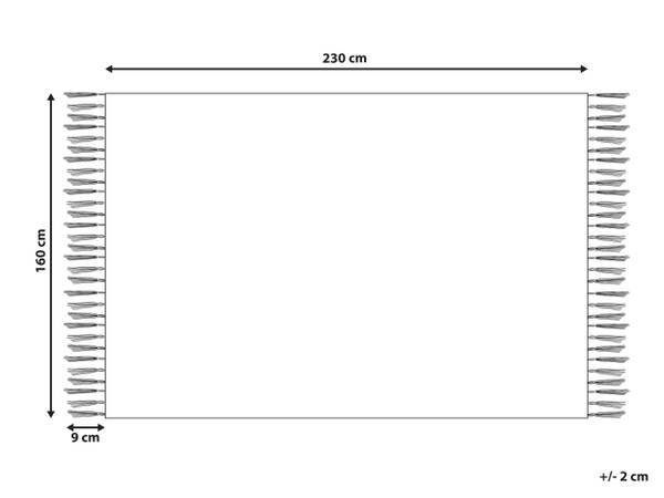 À poil court AKARSU Beige - Bleu - Bleu clair - 160 x 160 x 230 cm