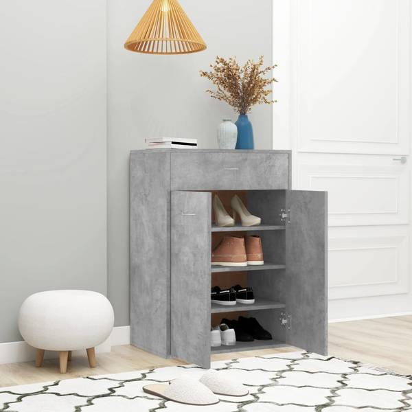 Schuh-Regal 3001601 801075 Grau - Holzwerkstoff - 35 x 84 x 60 cm
