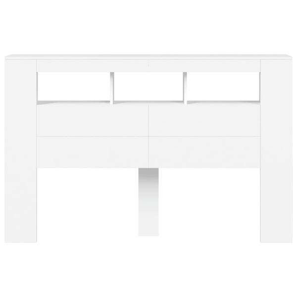 LED Kopfteil 3033086 Weiß - Breite: 160 cm