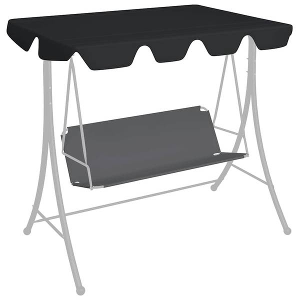 Dach Gartenschaukel 3000900-1 Schwarz