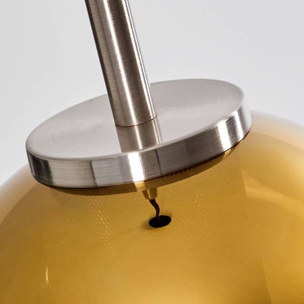Deckenleuchte Cesaro Gold - Aluminium - Klarglas - 80 x 140 x 80 cm