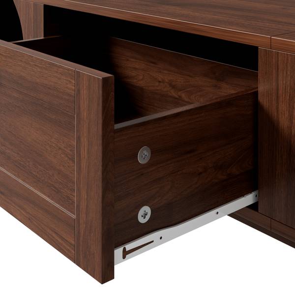 TV-meubel Coeus Ⅵ bruin - plaatmateriaal op houtbasis - 40 x 38 x 170 cm