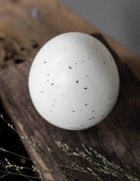 Osterei UGGLARP Weiß - Keramik - 9 x 10 x 9 cm