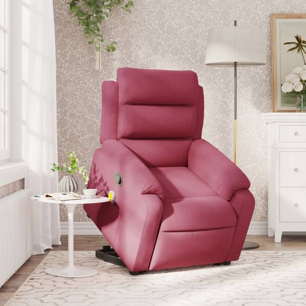 Massagesessel mit Aufstehhilfe 3032395-2 Rot - Rotbraun