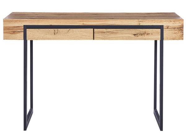 Bureau VIDA Noir - Marron - Bois manufacturé - 120 x 76 x 55 cm