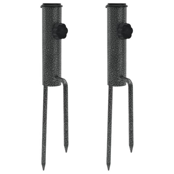 Sonnenschirmständer 4003381 (2er Set) Schwarz - Stahl - 1 x 35 x 9 cm