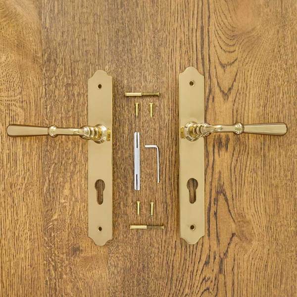 Türdrücker BARTON PZ72 Gold - Messing - 14 x 24 x 1 cm