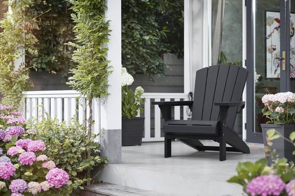 Loungeset Troy Adirondack 3-teilig Grau - Kunststoff - 80 x 97 x 85 cm