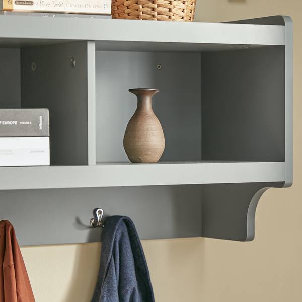 Wandgarderobe FHK28-HG Grau - Holzwerkstoff - 100 x 35 x 25 cm