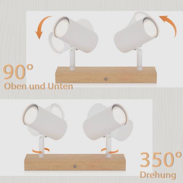 Deckenstrahler Blick Weiß
