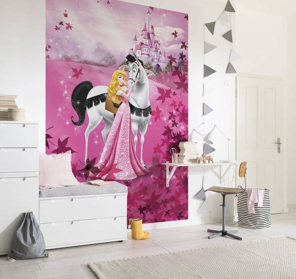 Fototapete 612291 Pink - Papier - 184 x 254 x 184 cm