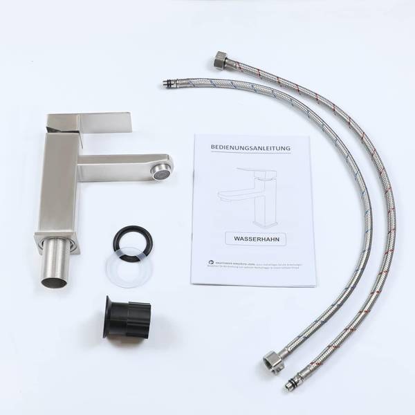 Keukenkraan Norman zilver - metaal - 5 x 18 x 12 cm