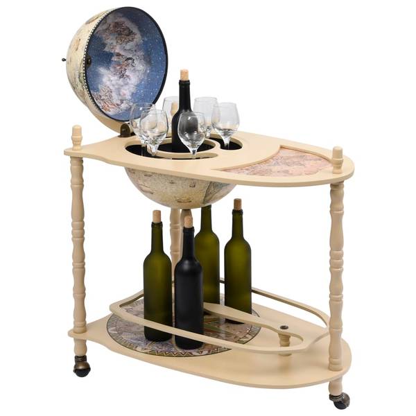 Globus Bar 3003113 Grün - Weiß - Eukalyptus - Eisen - 45 x 88 x 70 cm