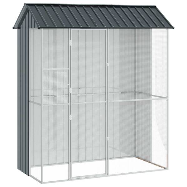 Vogelgehege 3044617 Grau - Metall - 110 x 247 x 215 cm