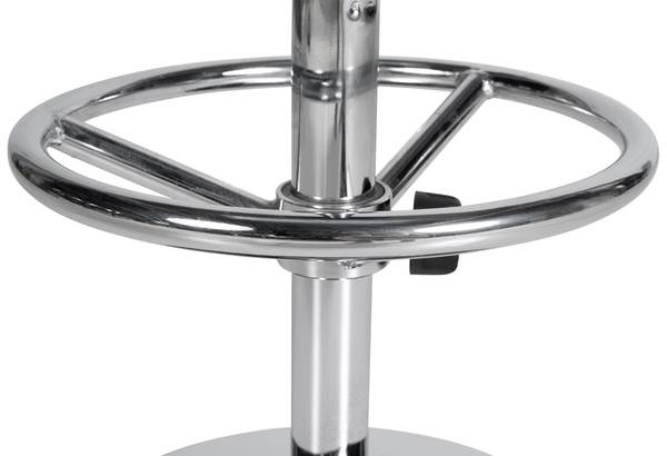 Barhockergestell ROUND Silber - Metall - 39 x 55 x 39 cm