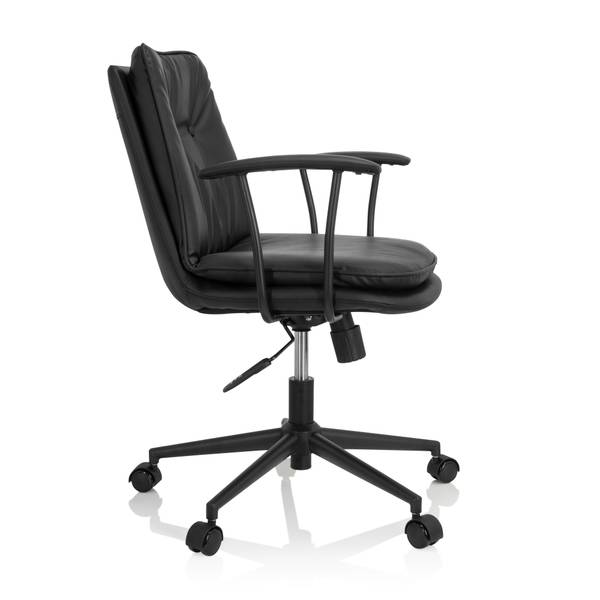 Bürostuhl SMALLO Schwarz - Flachgewebe - 59 x 94 x 59 cm