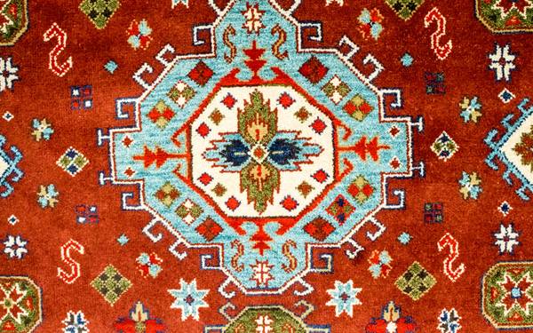 Orientteppich Oriental Rot - Wolle - 244 x 2 x 306 cm