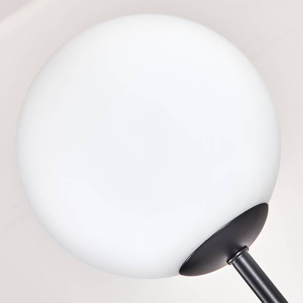 Stehlampe Cesaro Weiß - Aluminium - Klarglas - 17 x 149 x 83 cm
