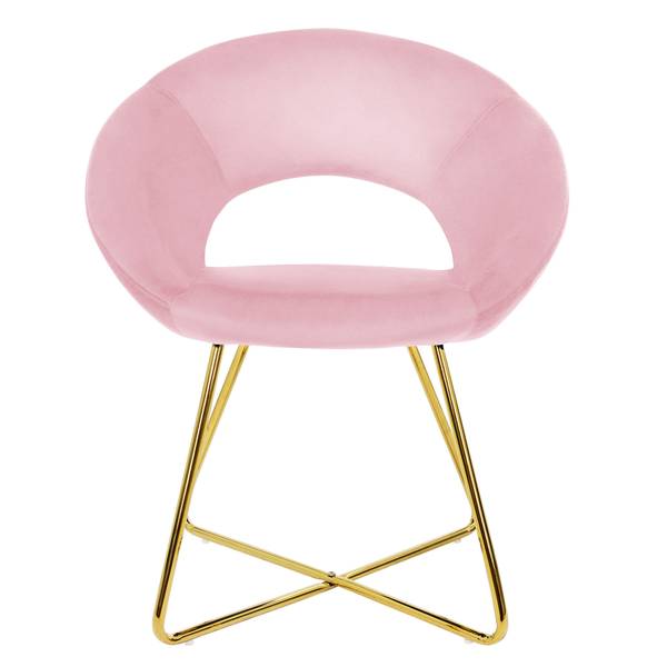 Chaise salle à manger JEREZ - Lot de 1 Rose foncé - 1 chaise