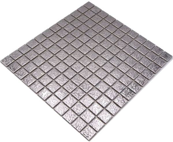 Mosaikfliesen 18-0207 Silber - Keramik - 31 x 33 x 33 cm